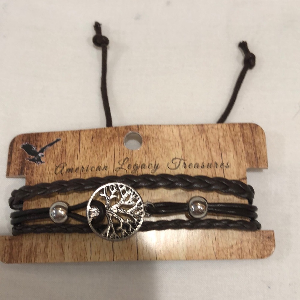 Adjustable leather bracelet new with tag